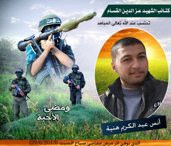 الشهيد أنس عبد الكريم هنية