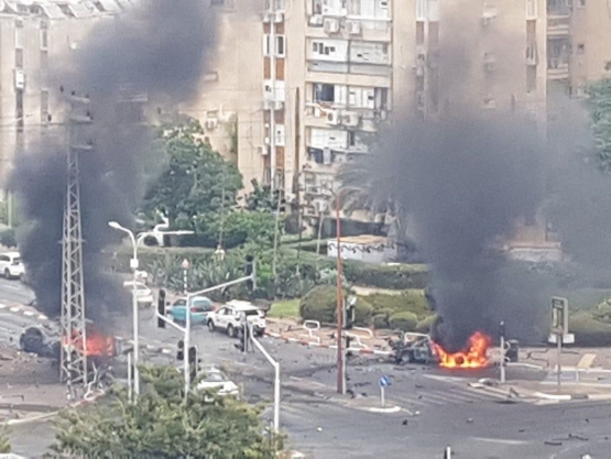 آثار القصف القسامي لمغتصبات ومواقع العدو خلال معركة طوفان الأقصى