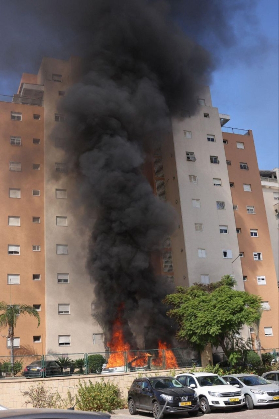 آثار القصف القسامي لمغتصبات ومواقع العدو خلال معركة طوفان الأقصى