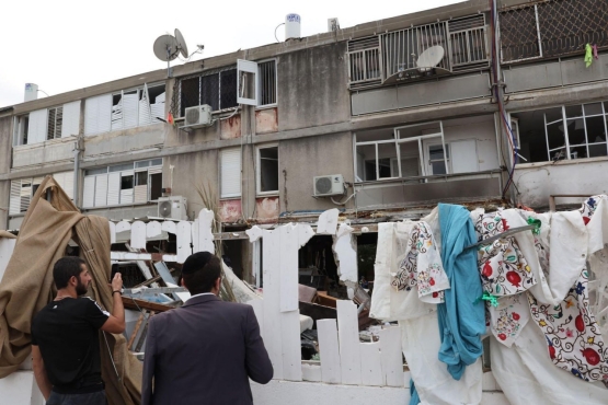 آثار القصف القسامي لمغتصبات ومواقع العدو خلال معركة طوفان الأقصى