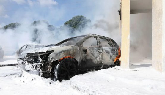 آثار القصف القسامي لمغتصبات ومواقع العدو خلال معركة طوفان الأقصى