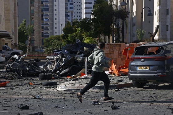 آثار القصف القسامي لمغتصبات ومواقع العدو خلال معركة طوفان الأقصى